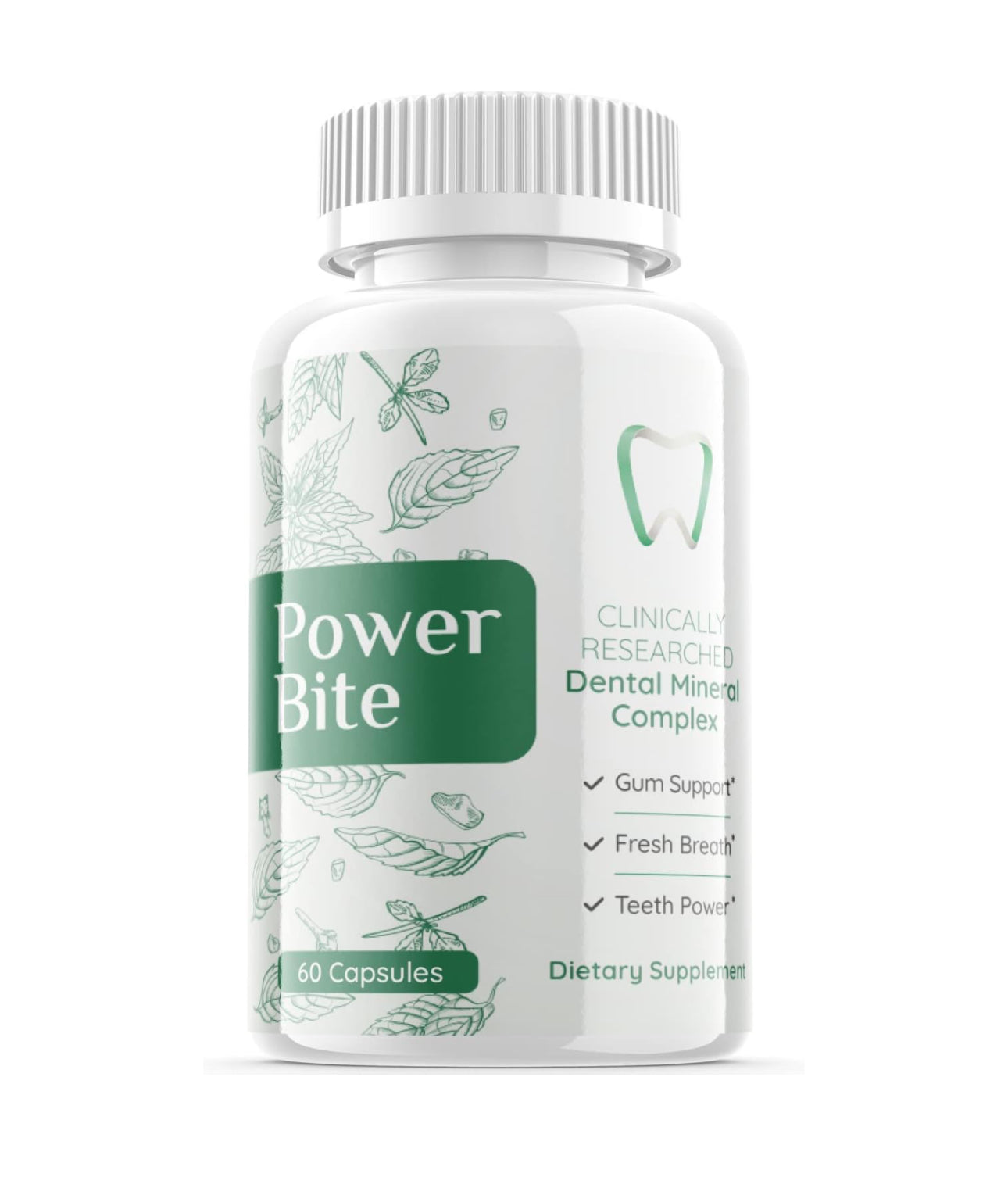 Power Bite Dental Supplement, Advanced Formula Power Bite Teeth and Gums Power Bite Dental Mineral Complex for Healthy Oral Support