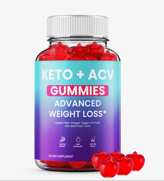 Keto ACV Gummies Advanced Weight Loss ACV Keto Health Fat Burner - Keto Diet Apple Cider Vinegar Appetite Control Gummy Lose Belly Fast Gomitas Bajar Peso Rapido Women Men (60 Gummies)