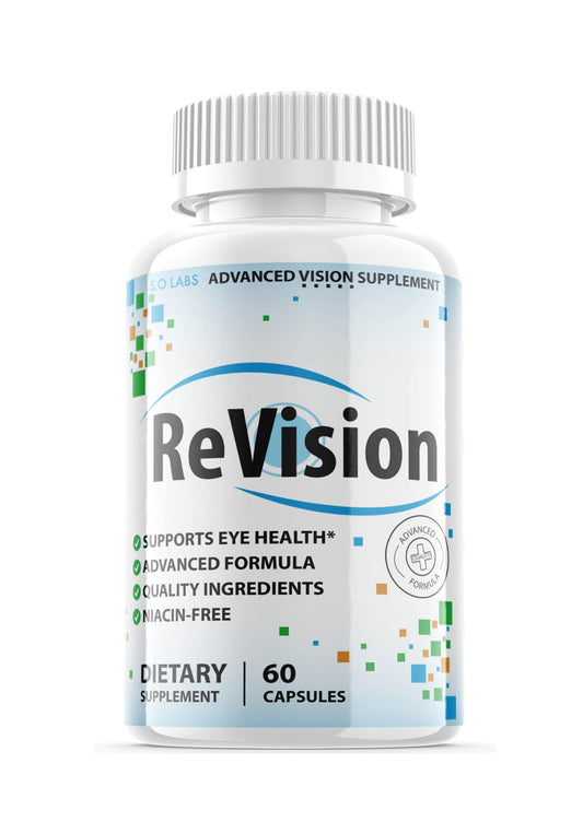 Revision Eye Supplement Pills Advanced Vision 2.0 Eye Care Complex Vitamin Capsules Pro (60 Capsules)