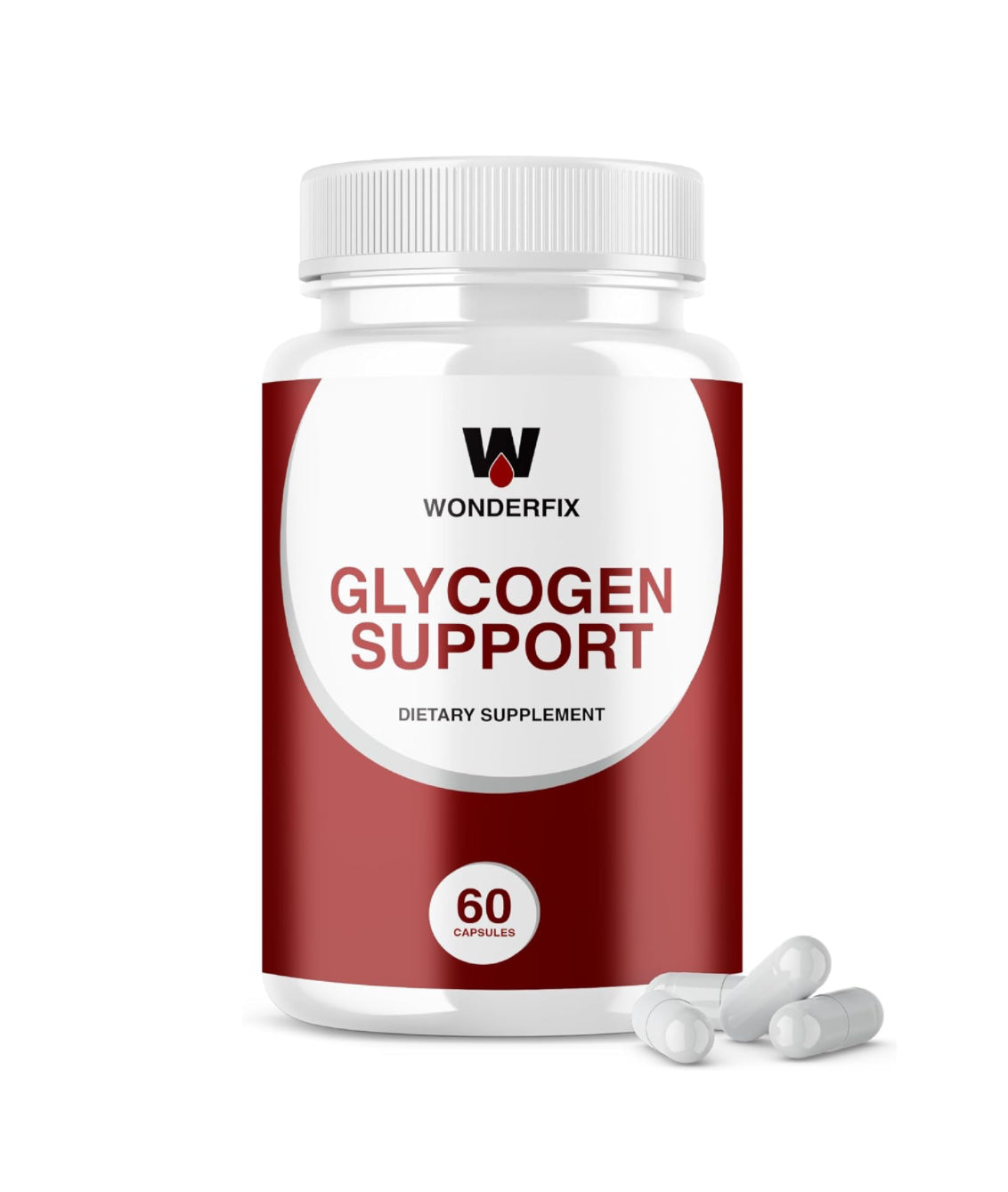 Wonder fixGlycogen Support Supplement - Official Formula - Wonderfix Glycogen Control Advanced Support Supplement 800mg Glycogen Restore Fix with New Powerful Ingredients (60 Capsules)