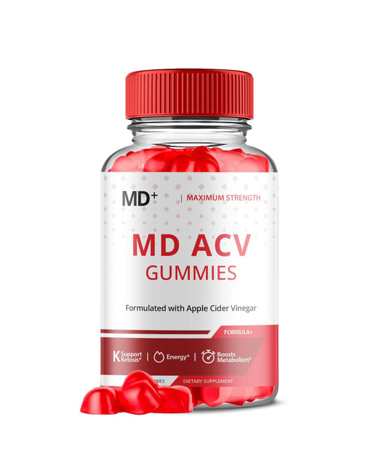 MD+ ACV Gummies, MD+ Keto ACV Advanced Formula Gummies, MD+ ACV Keto Gummy Supplement Formulated with Apple Cider Vinegar, MD+ Keto Supplement Gummies (60 Gummies)