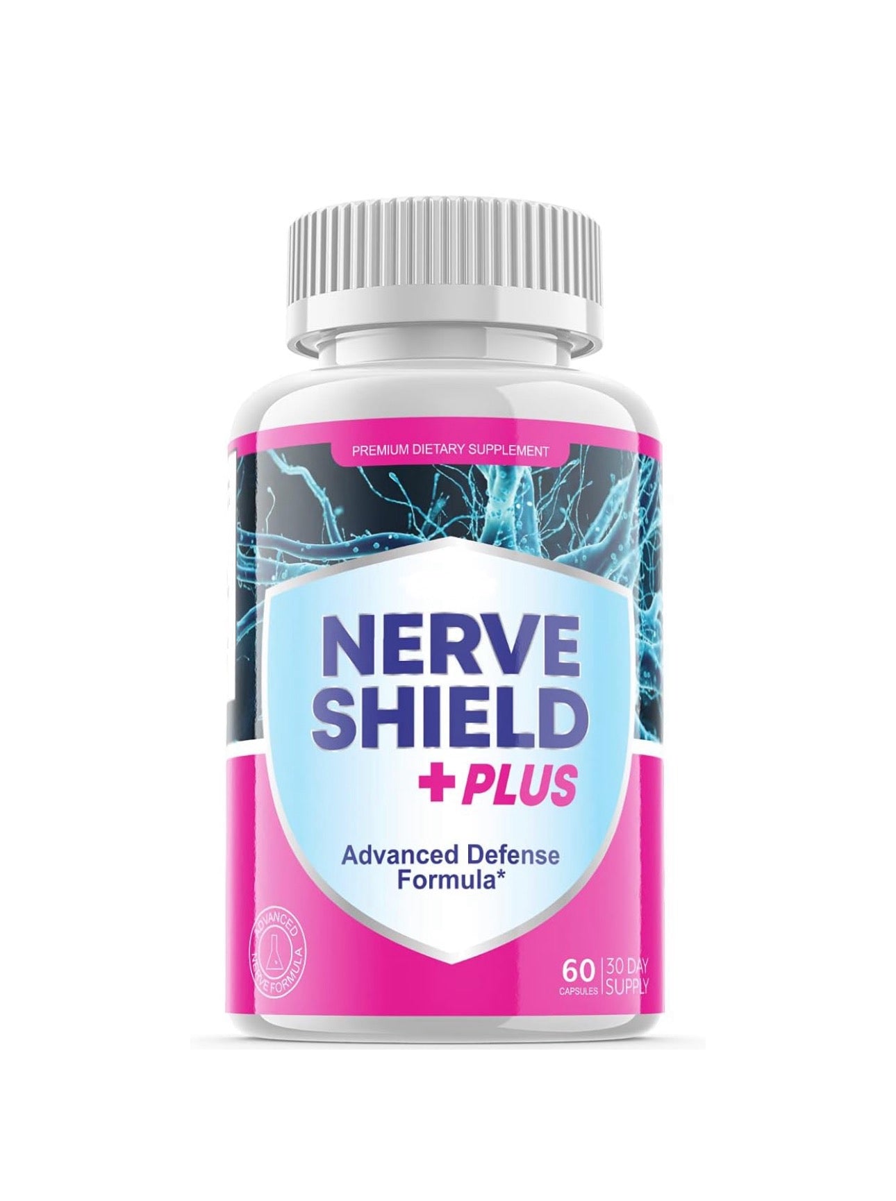 Nerve Shield Plus Advanced Defense Formula Supplement Pills (1 Pack-60 Capsules)