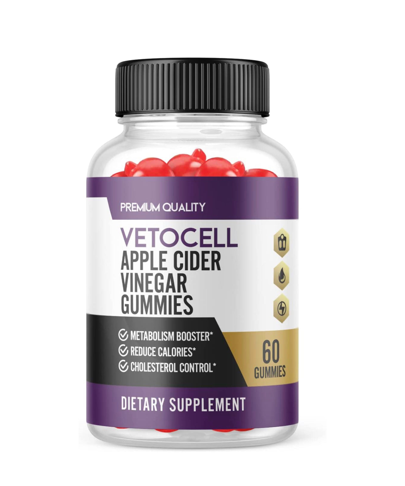 Vetocell Keto - Vetocell ACV Gummies (Single, 60 Count)